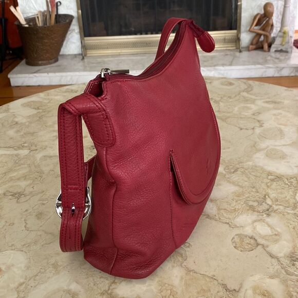 Stone Mountain Red Leather Shoulder Bag - Picture 7 of 15